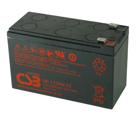 Batería CSB HR1234W — 12 V 9 Ah — imagen de producto